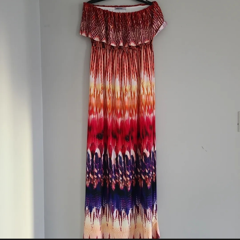 Bailey Blue Colorful Maxi Dress